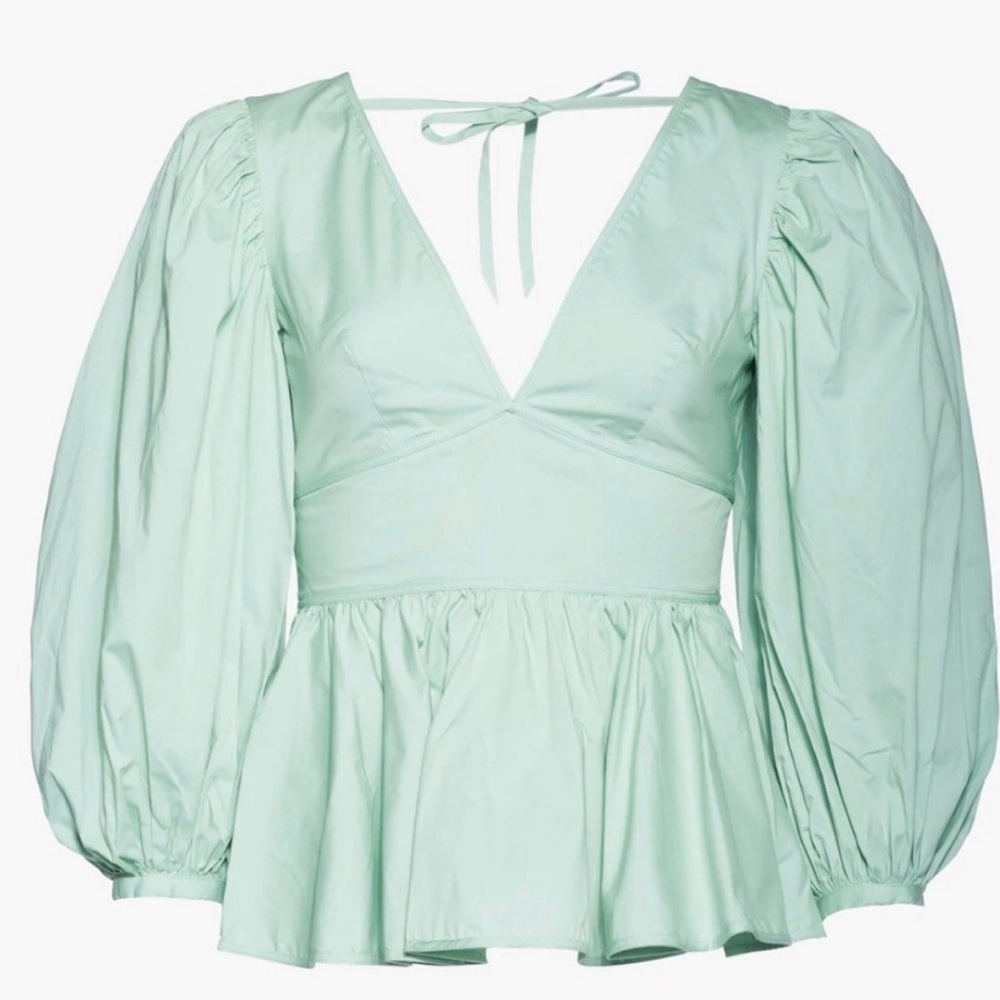 STAUD Luna Peplum Top